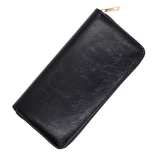 Load image into Gallery viewer, Premium Vegan Antique Leather Continental Zip Around Wallet