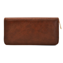 Load image into Gallery viewer, Premium Vegan Antique Leather Continental Zip Around Wallet