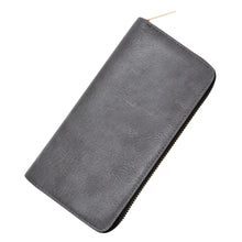 Load image into Gallery viewer, Premium Vegan Antique Leather Continental Zip Around Wallet