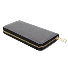 Load image into Gallery viewer, Premium Vegan Antique Leather Continental Zip Around Wallet