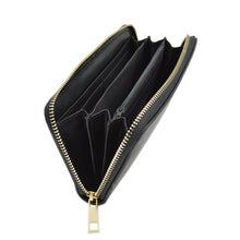 Load image into Gallery viewer, Women's Crystal Rhinestone Studded PU Leather Zip Around Wallet