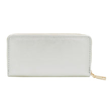 Load image into Gallery viewer, Women's Crystal Rhinestone Studded PU Leather Zip Around Wallet
