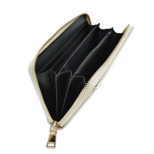 Load image into Gallery viewer, Women's Crystal Rhinestone Studded PU Leather Zip Around Wallet