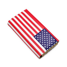 Load image into Gallery viewer, Premium US USA American Flag Print PU Leather Continental Wallet
