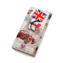 Load image into Gallery viewer, Premium UK I Love London City Print PU Leather Continental Wallet
