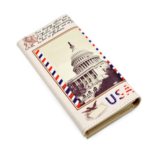 Load image into Gallery viewer, Premium US America New York City Print PU Leather Continental Wallet