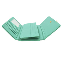 Load image into Gallery viewer, Women's Rhinestone Studded PU Leather Trifold Continental Wallet - Diff Colors