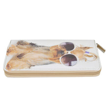 Load image into Gallery viewer, Yorkshire Terrier Puppy Dog Animal Print PU Leather Zip Around Wallet
