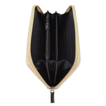 Load image into Gallery viewer, Cute Kitty Cat with Glasses Animal Print PU Leather Zip Around Wallet