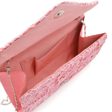 Load image into Gallery viewer, Premium Lace Paisley Floral Fabric Satin Envelope Flap Clutch Evening Bag