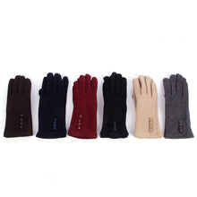 Load image into Gallery viewer, Elegant Classic Women's Winter Thermal Gloves with Buttons - Different Colors