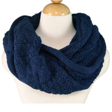Load image into Gallery viewer, TrendsBlue Premium Winter Thick Infinity Twist Cable Knit Scarf