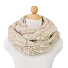 Load image into Gallery viewer, TrendsBlue Premium Winter Thick Infinity Twist Cable Knit Scarf