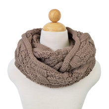Load image into Gallery viewer, TrendsBlue Premium Winter Thick Infinity Twist Cable Knit Scarf