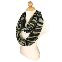 Load image into Gallery viewer, Zebra Animal Print Infinity Loop Fashion Scarf