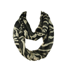Load image into Gallery viewer, Zebra Animal Print Infinity Loop Fashion Scarf