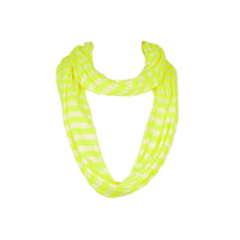 Load image into Gallery viewer, Soft Striped Infinity Loop Jersey Scarf