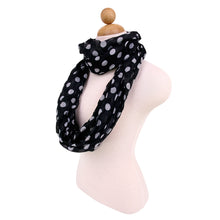 Load image into Gallery viewer, Premium Polka Dot Infinity Loop Fashion Scarf