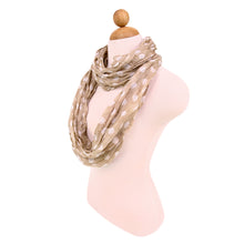 Load image into Gallery viewer, Premium Polka Dot Infinity Loop Fashion Scarf
