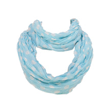 Load image into Gallery viewer, Premium Polka Dot Infinity Loop Fashion Scarf