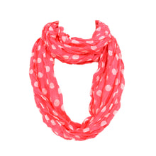 Load image into Gallery viewer, Premium Polka Dot Infinity Loop Fashion Scarf