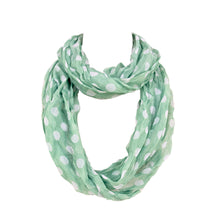 Load image into Gallery viewer, Premium Polka Dot Infinity Loop Fashion Scarf