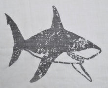 Load image into Gallery viewer, Unique Sharks Animal Print Frayed End Scarf Wrap