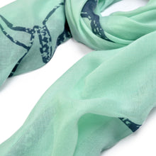 Load image into Gallery viewer, Unique Sharks Animal Print Frayed End Scarf Wrap