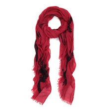 Load image into Gallery viewer, Unique Sharks Animal Print Frayed End Scarf Wrap