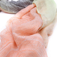 Load image into Gallery viewer, Elegant Ombre Paisley Scarf Wrap