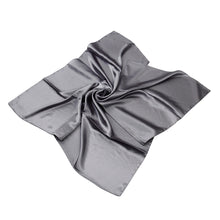 Load image into Gallery viewer, Elegant Large Silk Feel Solid Color Satin Square Scarf Wrap 36"