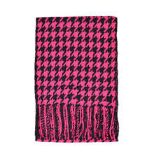 Load image into Gallery viewer, Classic Premium Unisex Houndstooth Winter Fringe Scarf