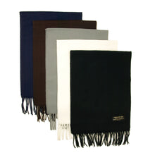 Load image into Gallery viewer, TrendsBlue Classic Premium Unisex Plain Solid Color Winter Fringe Scarf