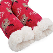 Load image into Gallery viewer, Extra Thick Christmas Themed Thermal Fleece-lined Knitted Plush Winter Socks