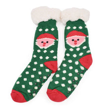Load image into Gallery viewer, Extra Thick Christmas Themed Thermal Fleece-lined Knitted Plush Winter Socks