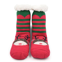Load image into Gallery viewer, Extra Thick Christmas Themed Thermal Fleece-lined Knitted Plush Winter Socks