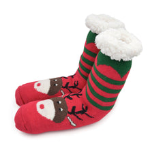 Load image into Gallery viewer, Extra Thick Christmas Themed Thermal Fleece-lined Knitted Plush Winter Socks