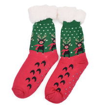 Load image into Gallery viewer, Extra Thick Christmas Themed Thermal Fleece-lined Knitted Plush Winter Socks