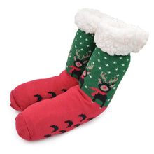 Load image into Gallery viewer, Extra Thick Christmas Themed Thermal Fleece-lined Knitted Plush Winter Socks