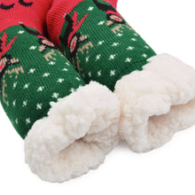 Load image into Gallery viewer, Extra Thick Christmas Themed Thermal Fleece-lined Knitted Plush Winter Socks
