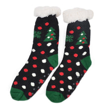 Load image into Gallery viewer, Extra Thick Christmas Themed Thermal Fleece-lined Knitted Plush Winter Socks