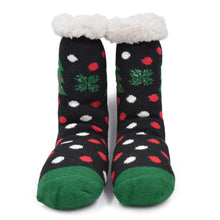 Load image into Gallery viewer, Extra Thick Christmas Themed Thermal Fleece-lined Knitted Plush Winter Socks