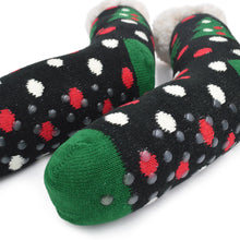 Load image into Gallery viewer, Extra Thick Christmas Themed Thermal Fleece-lined Knitted Plush Winter Socks