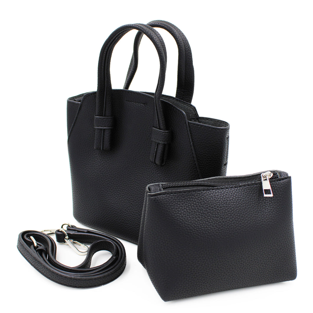 Premium Small Soft Vegan Leather Tote Top Handle Handbag Shoulder Bag Crossbody