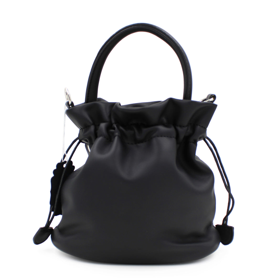 Premium Soft Vegan Leather Top Handle Bucket Bag Handbag Shoulder Crossbody