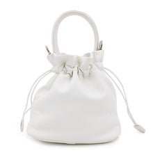 Load image into Gallery viewer, Premium Soft Vegan Leather Top Handle Bucket Bag Handbag Shoulder Crossbody
