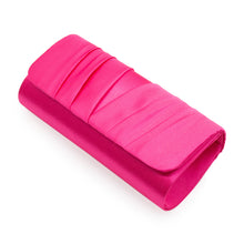 Load image into Gallery viewer, Elegant Classic Solid Satin Pleated Satin Flap Clutch Evening Bag Handbag
