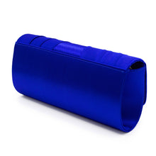 Load image into Gallery viewer, Elegant Classic Solid Satin Pleated Satin Flap Clutch Evening Bag Handbag
