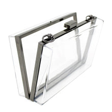 Load image into Gallery viewer, Premium Transparent Clear Acrylic Hard Box Clutch Bag Handbag
