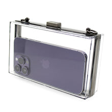 Load image into Gallery viewer, Premium Transparent Clear Acrylic Hard Box Clutch Bag Handbag
